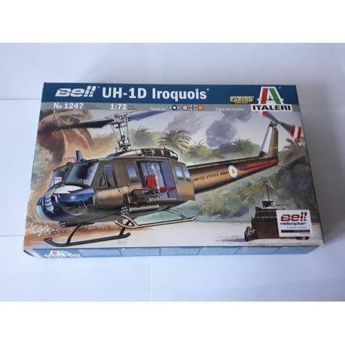 1/72 Italeri Bell UH-1D Iroquis US Army Attack Helicopter Vietnam War 1247 